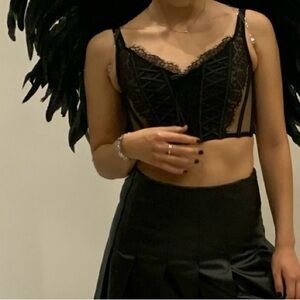 VS Black Lace Bralette Top